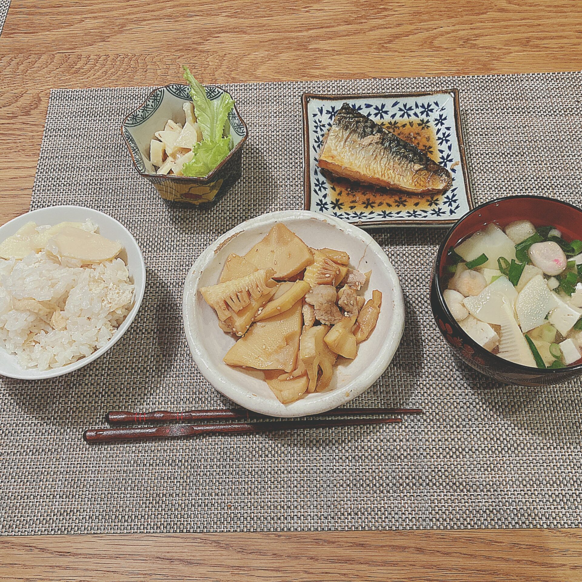 4月18日の夕ご飯の写真